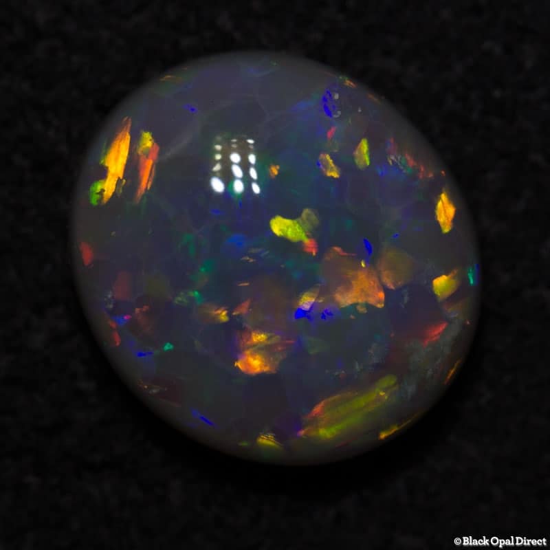 0.89 ct semi black opal 7.5x6.5x3mm