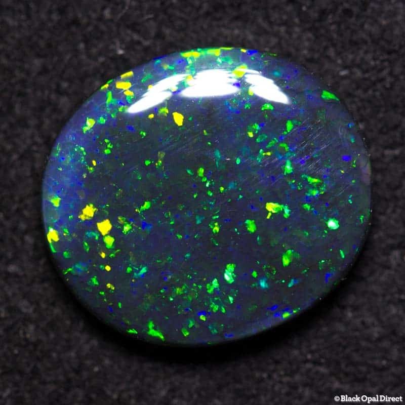 1.48 ct black opal 9.5x8.5x2mm