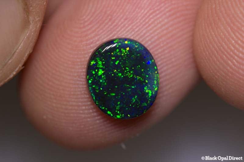 1.48 ct black opal 9.5x8.5x2mm