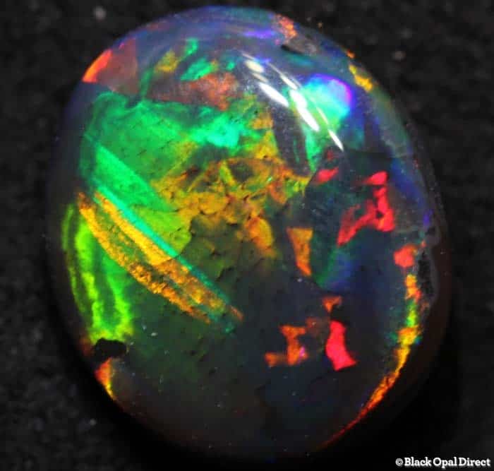 1.48 ct gem black opal 9x7x4mm