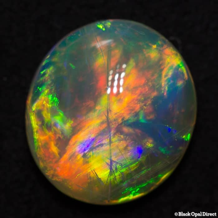 1.48 ct gem double sided crystal opal 9x8x3.5mm