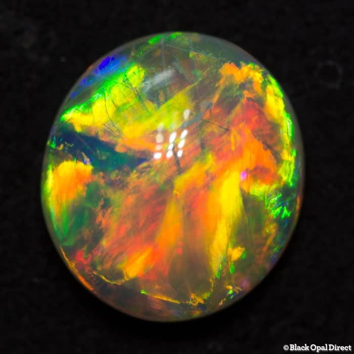 1.48 ct gem double sided crystal opal 9x8x3.5mm