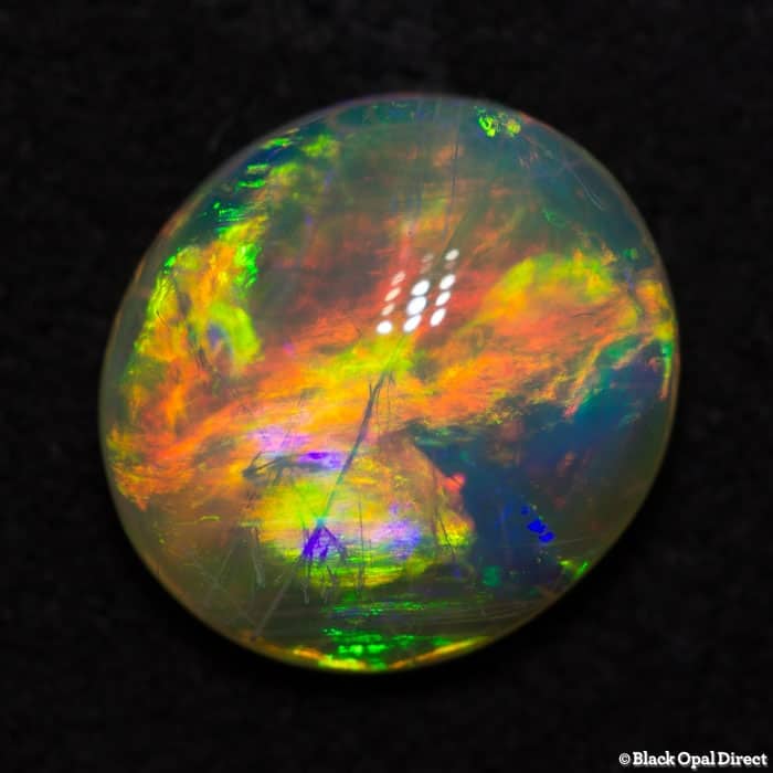1.48 ct gem double sided crystal opal 9x8x3.5mm