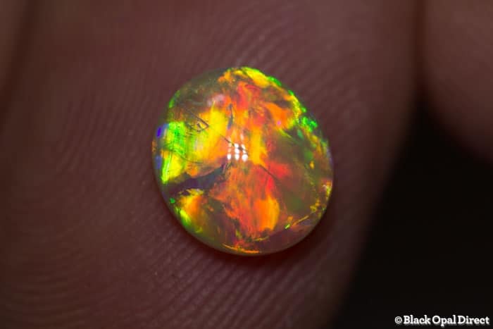 1.48 ct gem double sided crystal opal 9x8x3.5mm