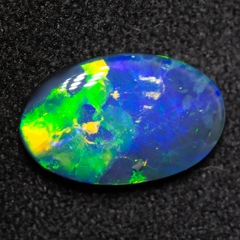1.49 ct black opal 11x7x2.7mm