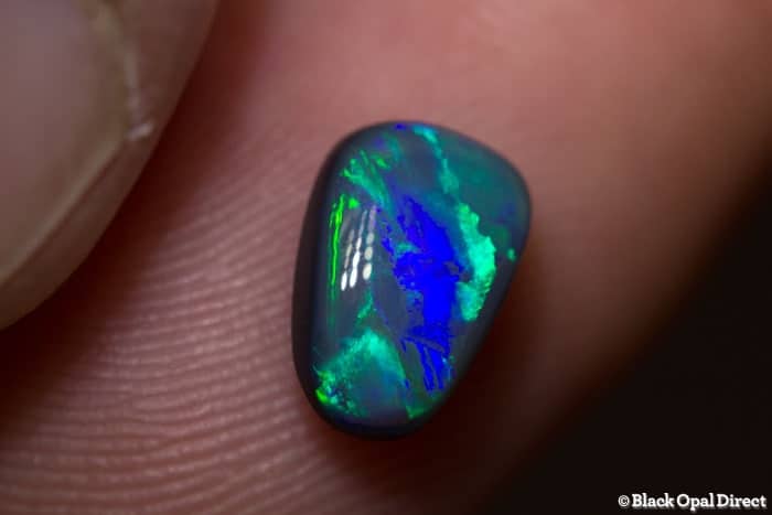 1.49 ct baroque black opal 9x6x4mm