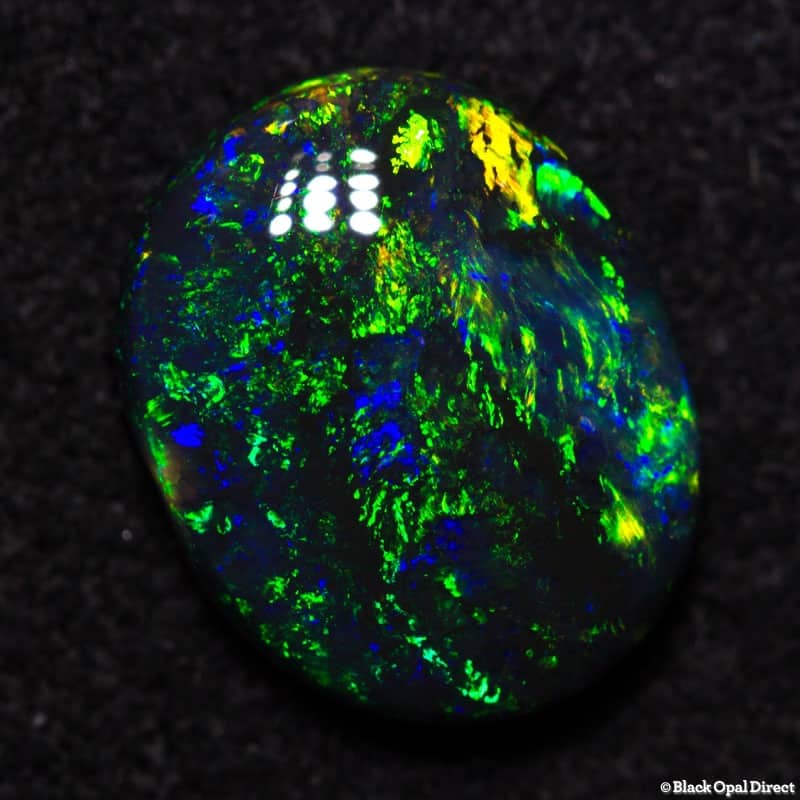 1.50 ct black opal 9.5x8x3mm