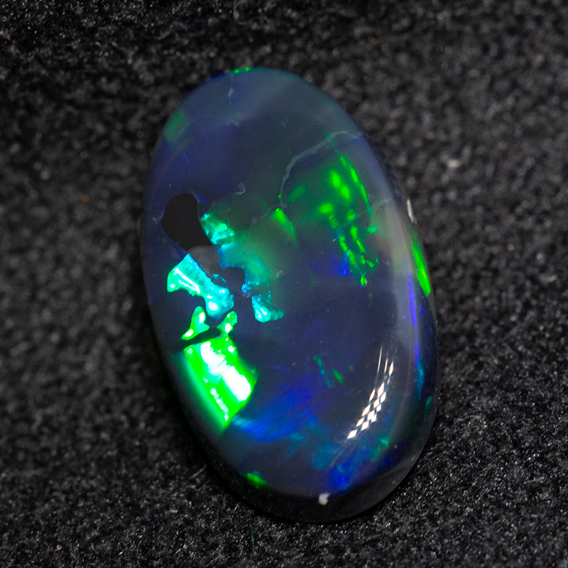 1.50 ct black opal 10.5x6.3x3.3mm