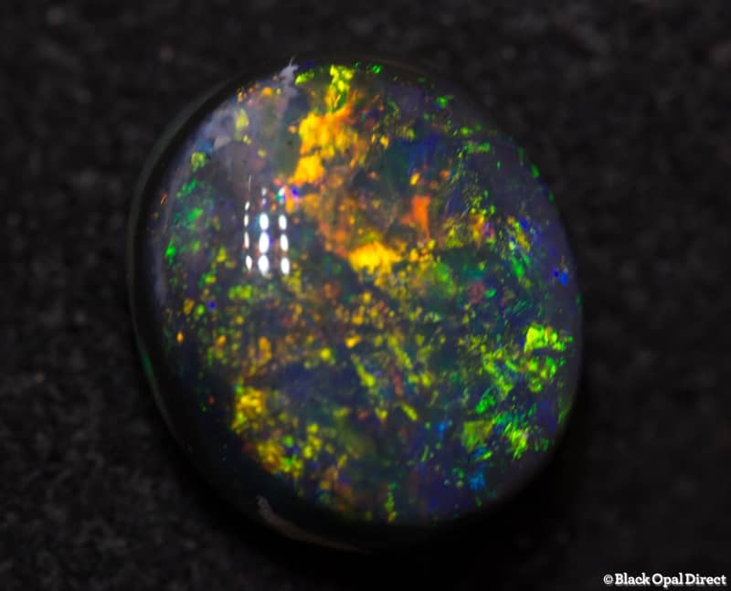 1.50 ct black opal 8x7x4mm