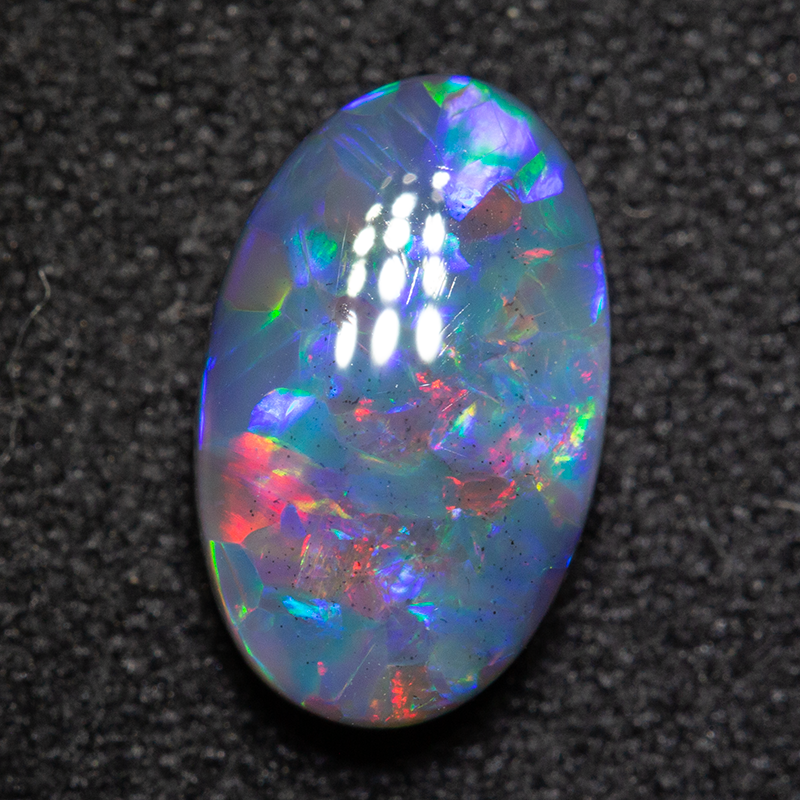 1.51 ct black opal 10.3x6.4x3.7mm