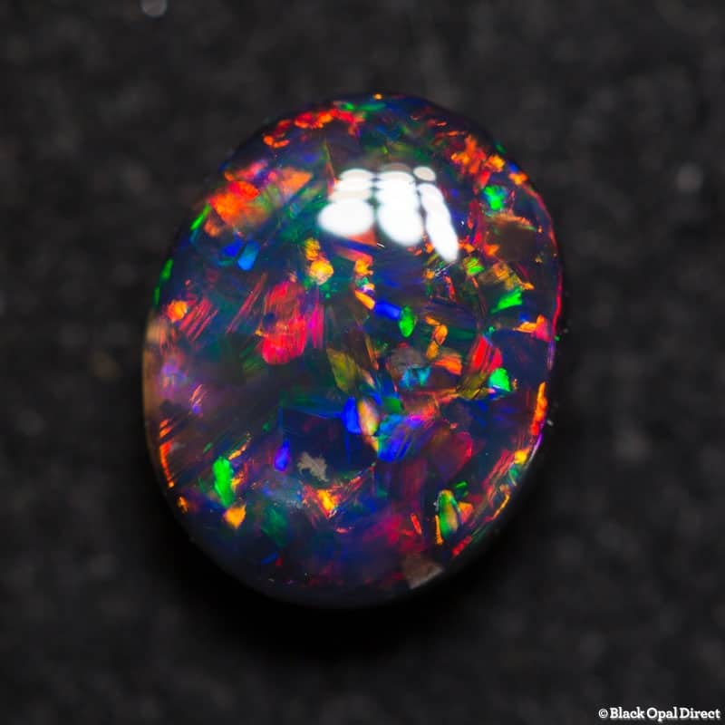 1.51 ct gem black opal 8x6x4mm collectors gem for Chen
