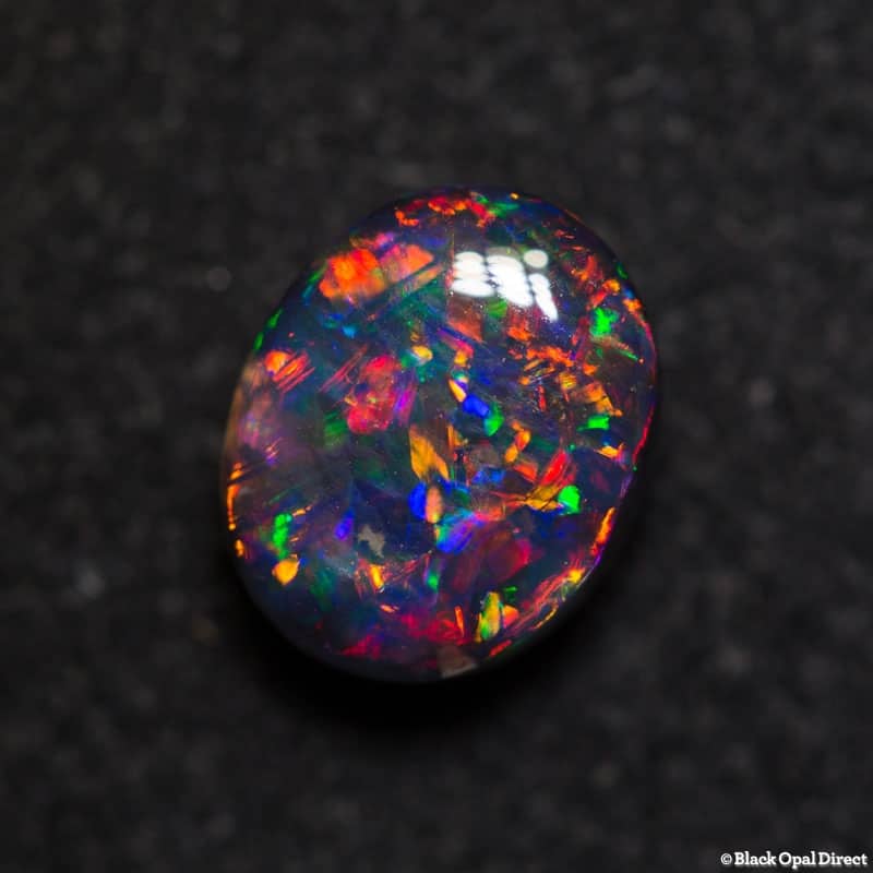 1.51 ct gem black opal 8x6x4mm collectors gem for Chen
