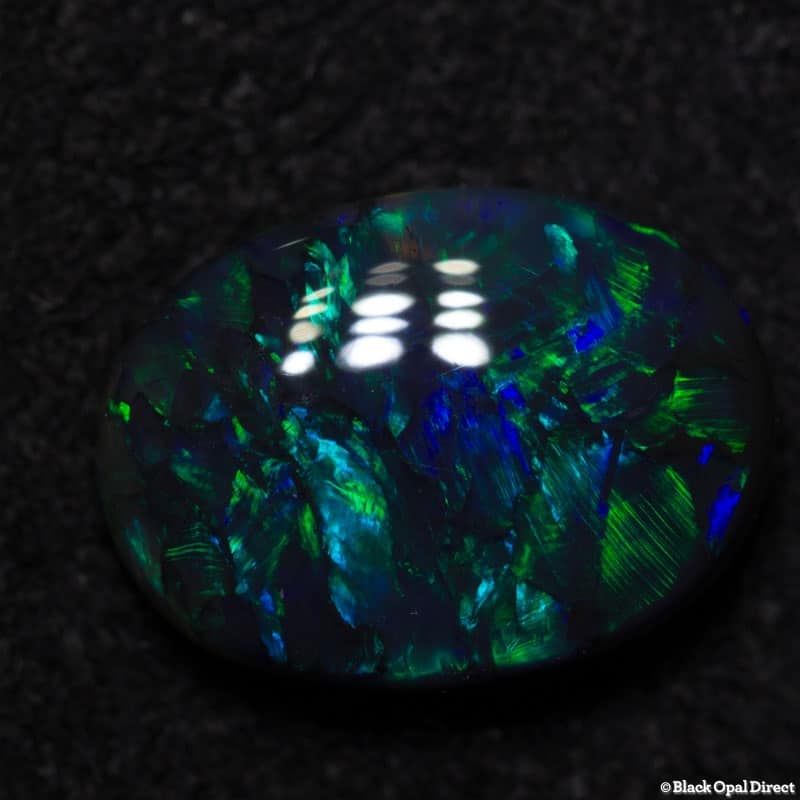1.52 ct black opal 10x7x3mm