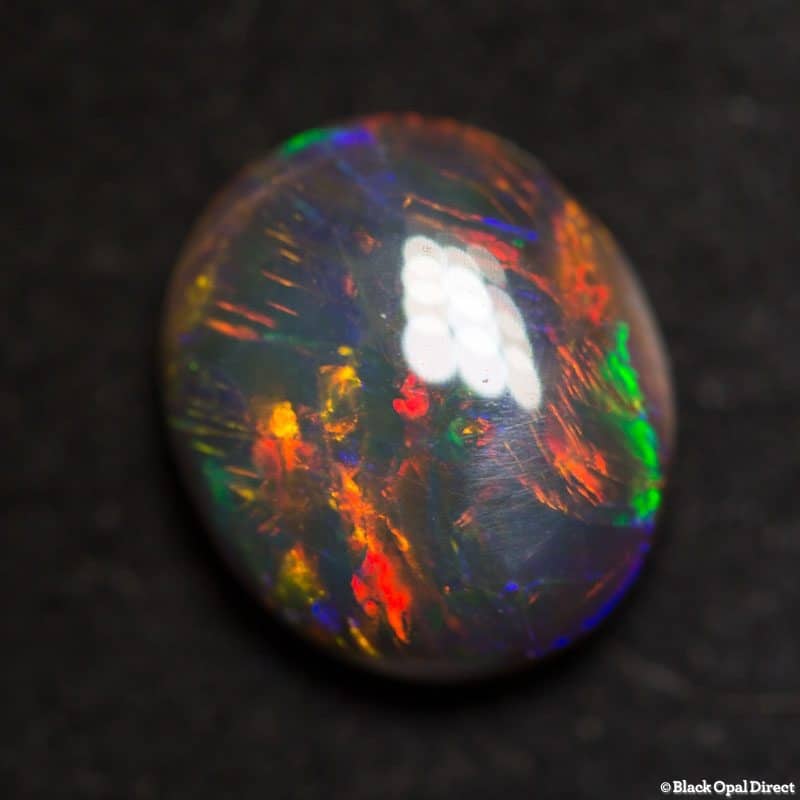 1.53 ct black opal 8.5x7.5x3.5mm