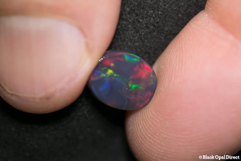 1.53 ct black opal 11x8.5x2.5mm David C