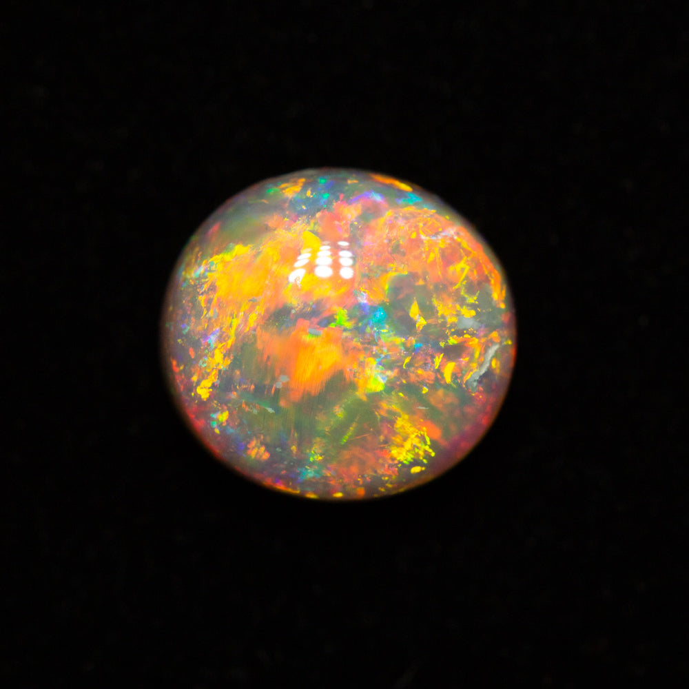 Australian 1.54 ct crystal opal 7.7x7.2x4.3mm | Black Opal Direct