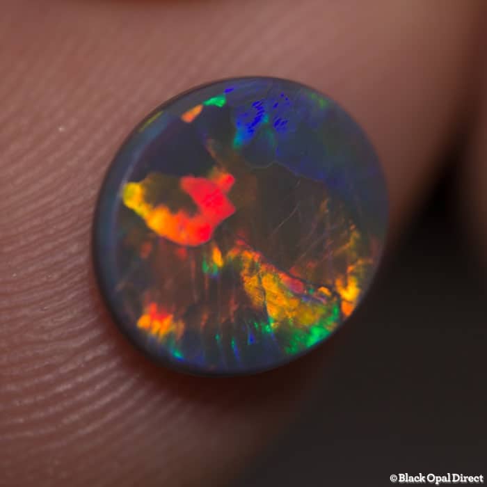 1.54 ct black opal 10x9x2.5mm