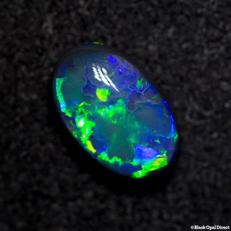 1.54 ct gem black opal 9.5x5x4mm