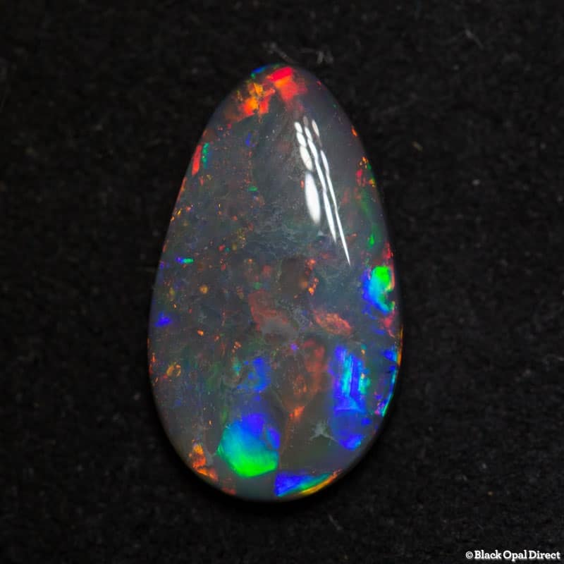 1.56 ct black opal gem 12x7x2.5mm