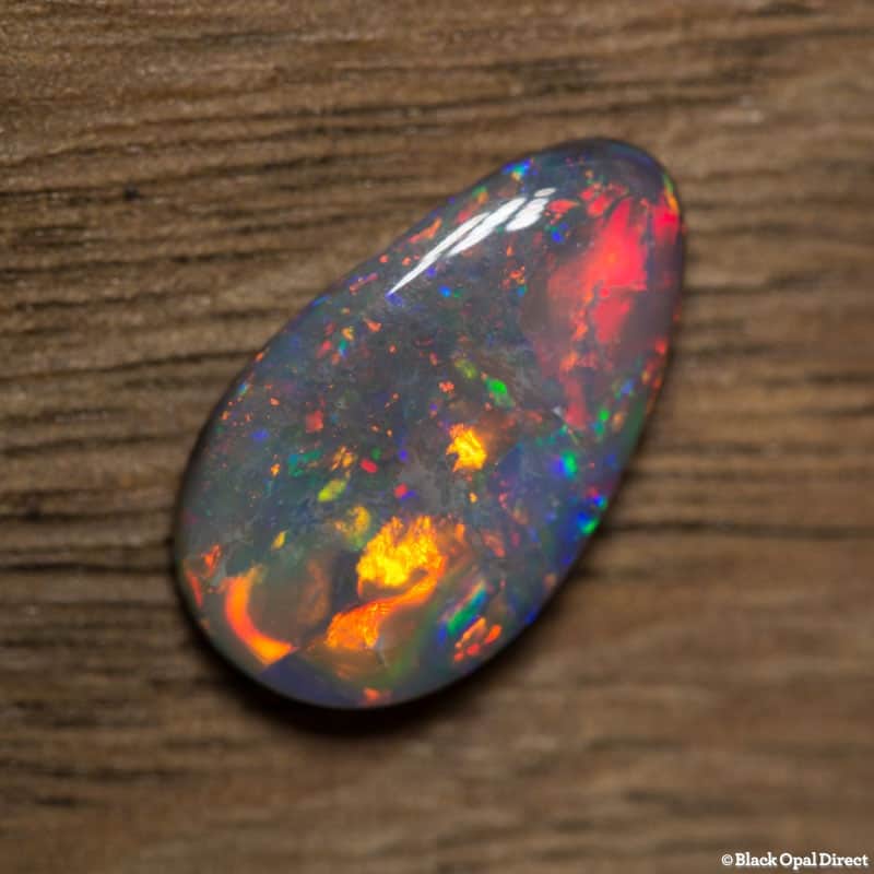 1.56 ct black opal gem 12x7x2.5mm