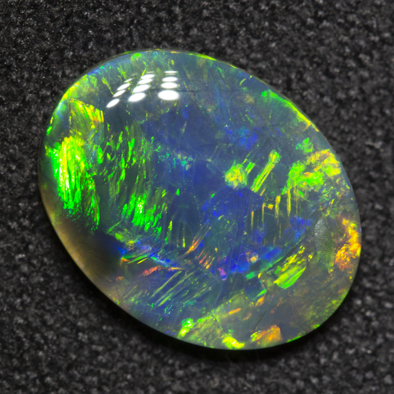 1.58 ct black opal 10.9x8.3x2.5mm