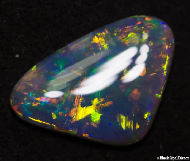 1.60 ct semi black opal 14x9x2mm