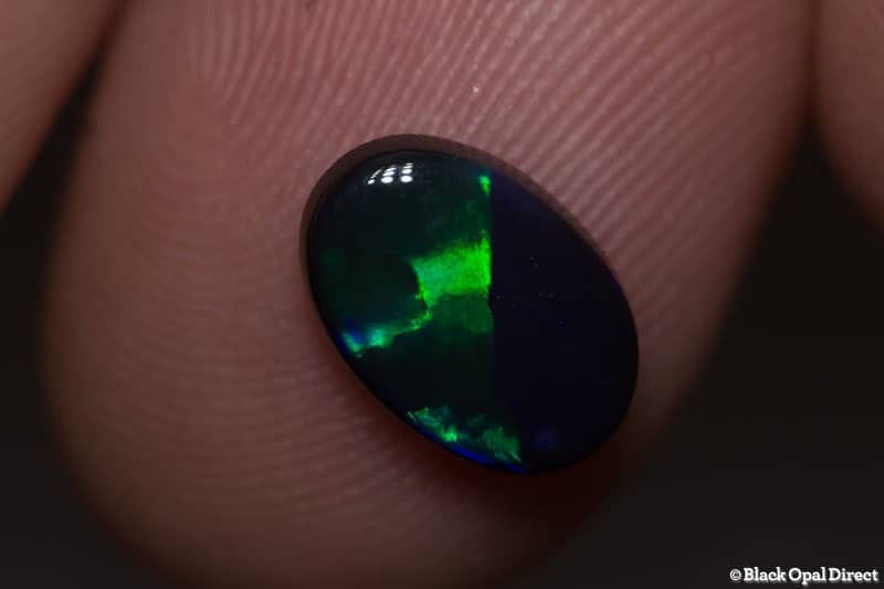 1.61 ct black opal 10.5x8x3mm