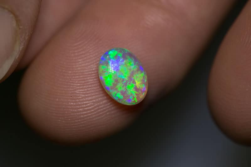 1.61 ct gem double sided crystal opal 9x7x4mm