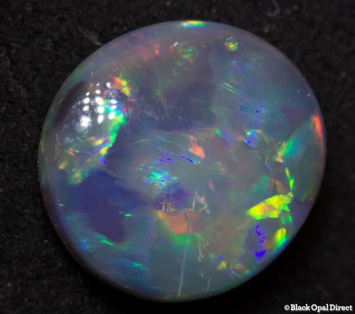 1.62 ct double sided black opal 9x8.5x3mm