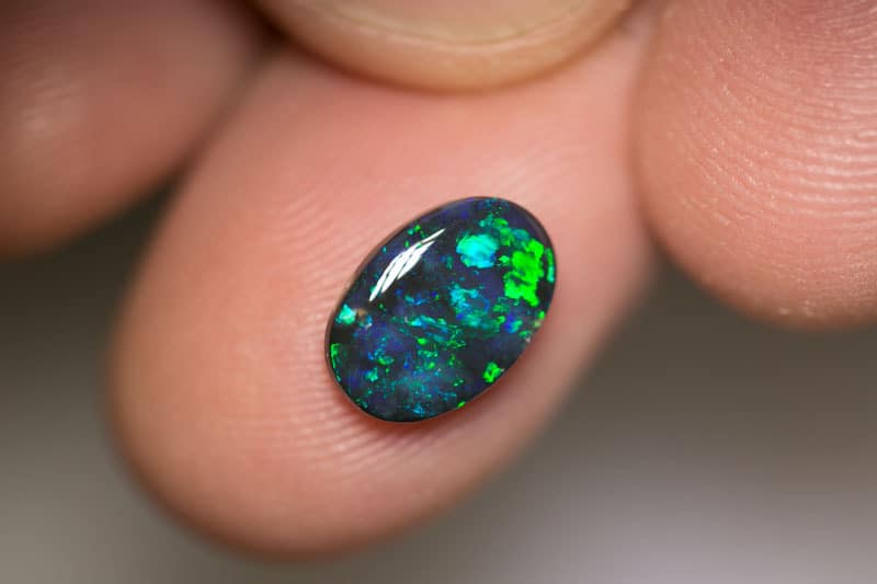 1.62 ct black opal 11x7x3mm