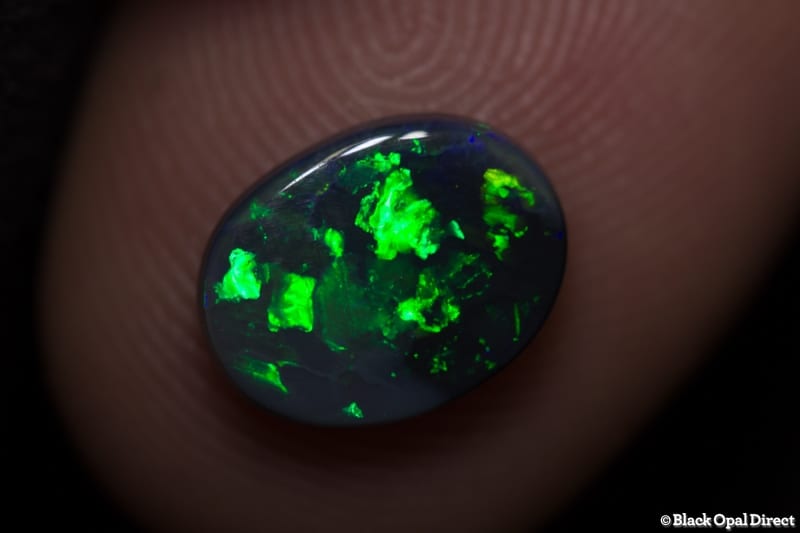1.63 ct black opal 10x8x2.5mm