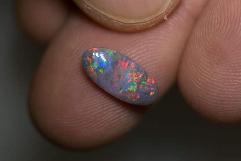1.64 ct dark opal 13x6x3mm
