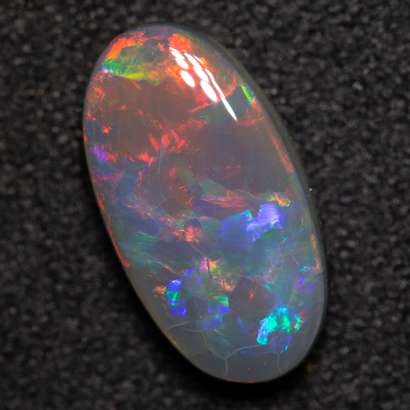 1.66 ct black opal 11.4x6.2x3.2mm