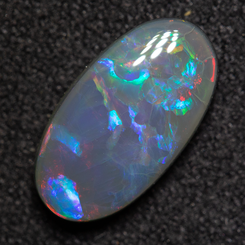 1.66 ct black opal 11.4x6.2x3.2mm