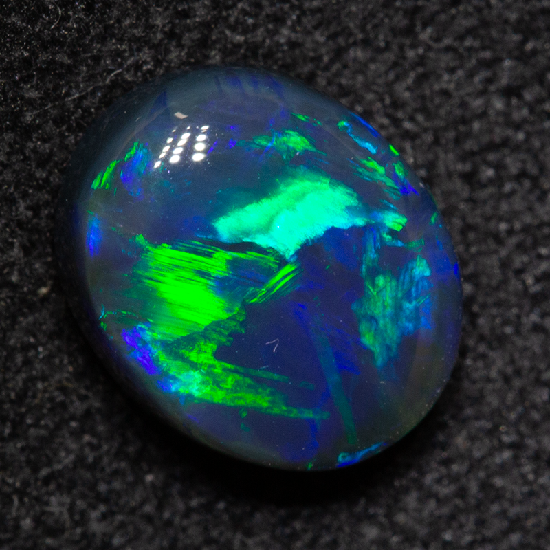 1.67 ct black opal 8.6x7.1x4.3mm