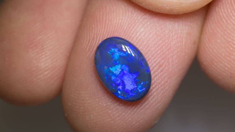 1.67 ct black opal 11x7.5x3mm