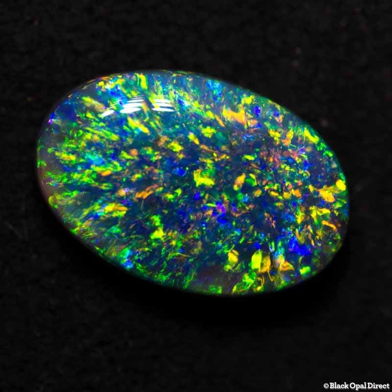 1.57 ct gem black opal 10x6x3mm