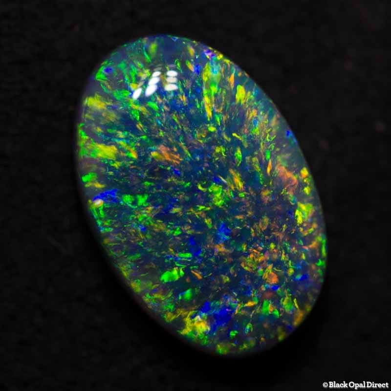 1.57 ct gem black opal 10x6x3mm