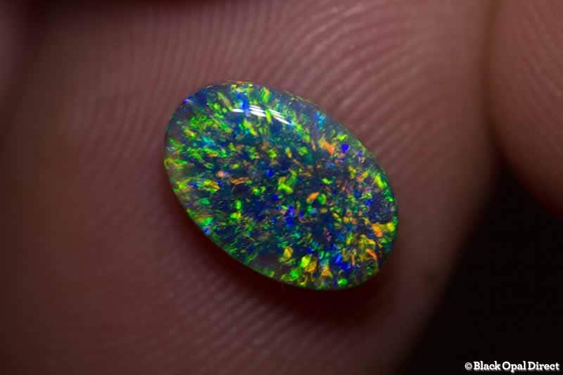 1.57 ct gem black opal 10x6x3mm
