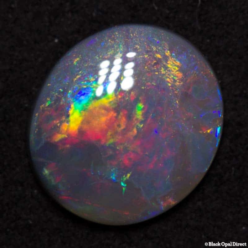 1.67 ct semi black opal 10x9x2.5mm DAVE C