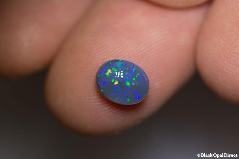 1.67 ct semi black opal 8x6.5x4.5mm