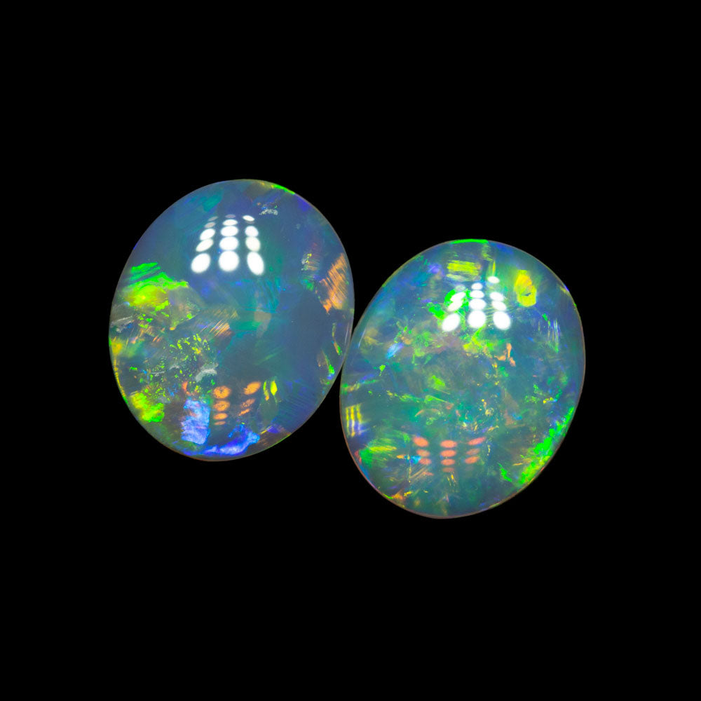 1.68 ct double-sided crystal opal pair 8.1x6.8x2.1mm