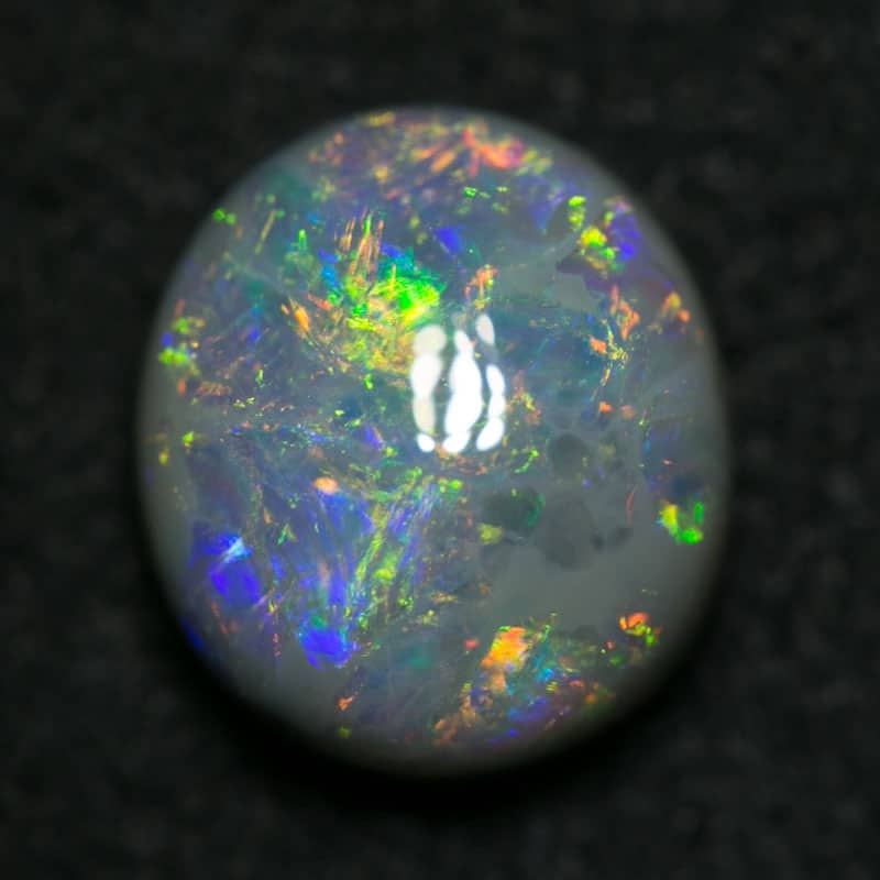 1.68 ct dark opal 8x7x4.5mm