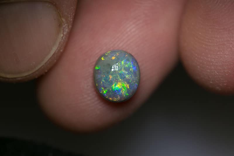 1.68 ct dark opal 8x7x4.5mm