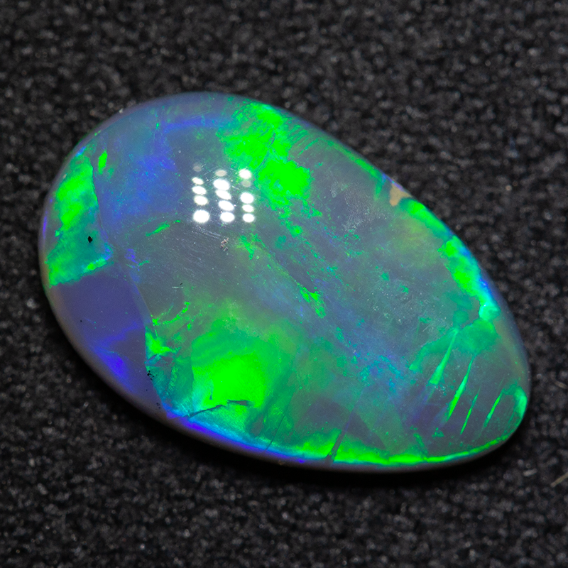 1.70 ct black opal drop 12x8x3mm