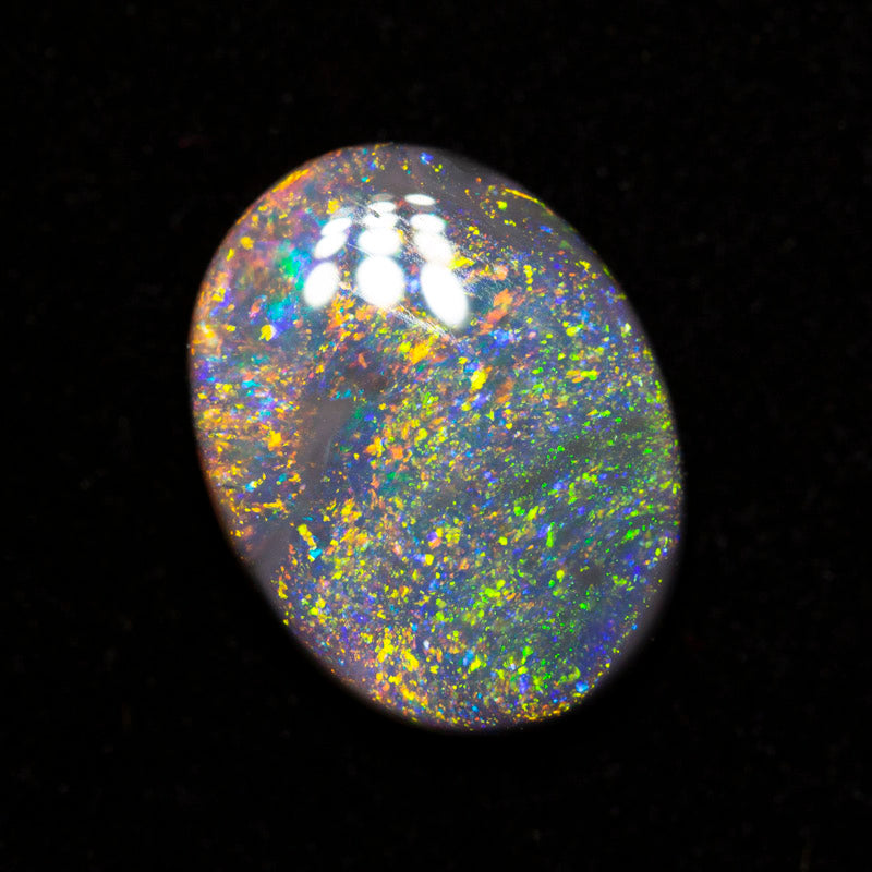 1.70 ct black opal 10.9x8.3x2.8mm