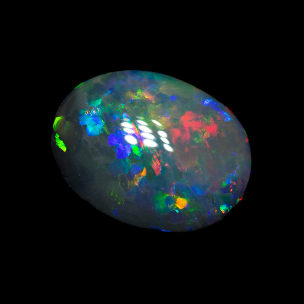 1.70 ct gem black opal 9.6x7.2x3.8mm