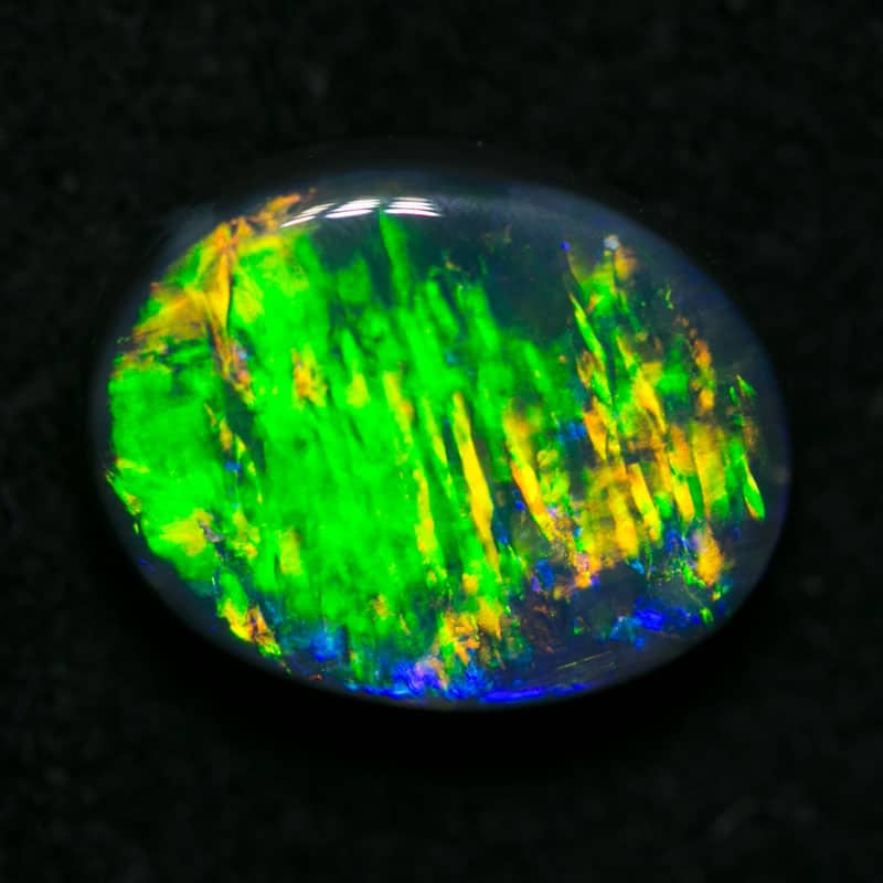 1.70 ct gem black opal 9x7x3.5mm