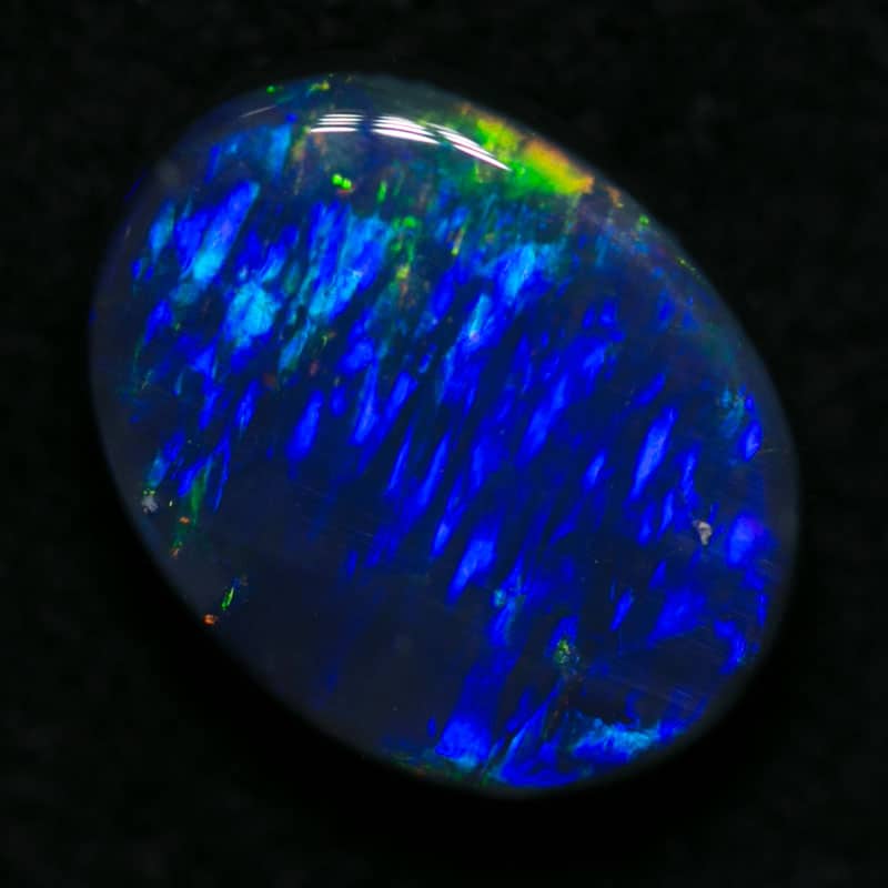 1.70 ct gem black opal 9x7x3.5mm