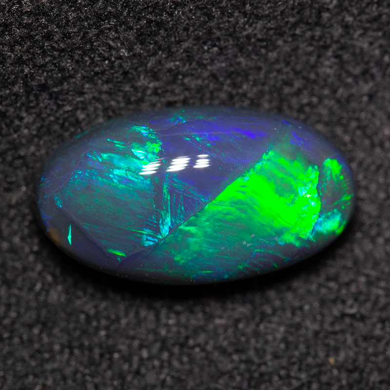 1.71 ct black opal 11.2x6.1x3.7mm